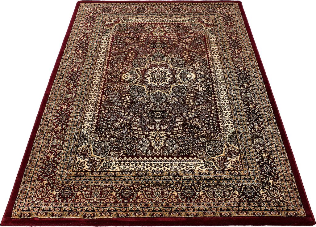 Teppich Läufer Wohnzimmer Rot 80x150 Orientalisches Design aus Polypropylen