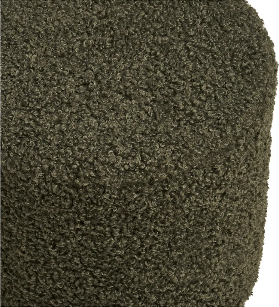 Siège d'appoint pouf Eva Ø34 cm vert idéal pour petit espace et studio - 2