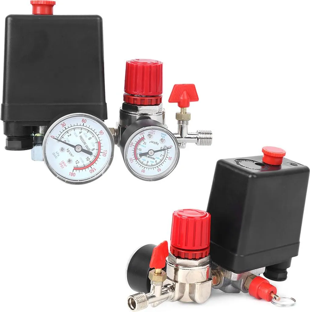 Régulateur de Pression à 4 Trous pour Compresseur d'Air et Distributeur - 4