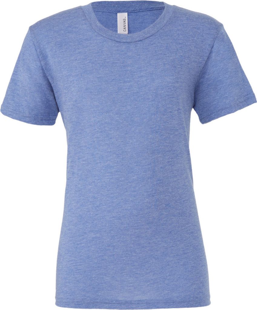 Canvas Triblend Herren T-Shirt mit Rundhalsausschnitt BC2596 (L) (Blau Triblend)
