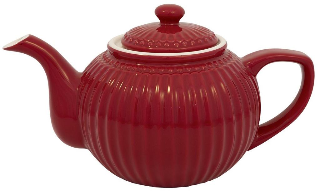 Greengate Teekanne ALICE CLARET RED Rot 1 Liter Keramik Produktbild 