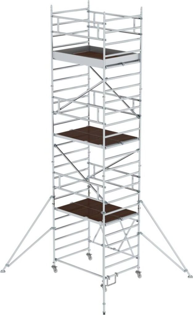 Günzburger Steigtechnik Klappgerüst 1,35 x 1,8 m mit Ausleger Plattformhöhe 5,8 m - 115259