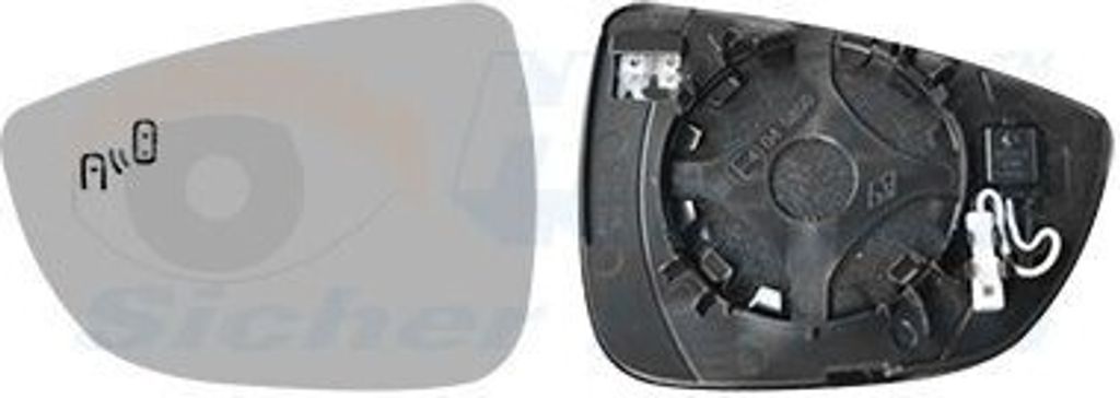 VAN WEZEL Spiegelglas Außenspiegel Links für FORD Focus Mk4 Produktbild 