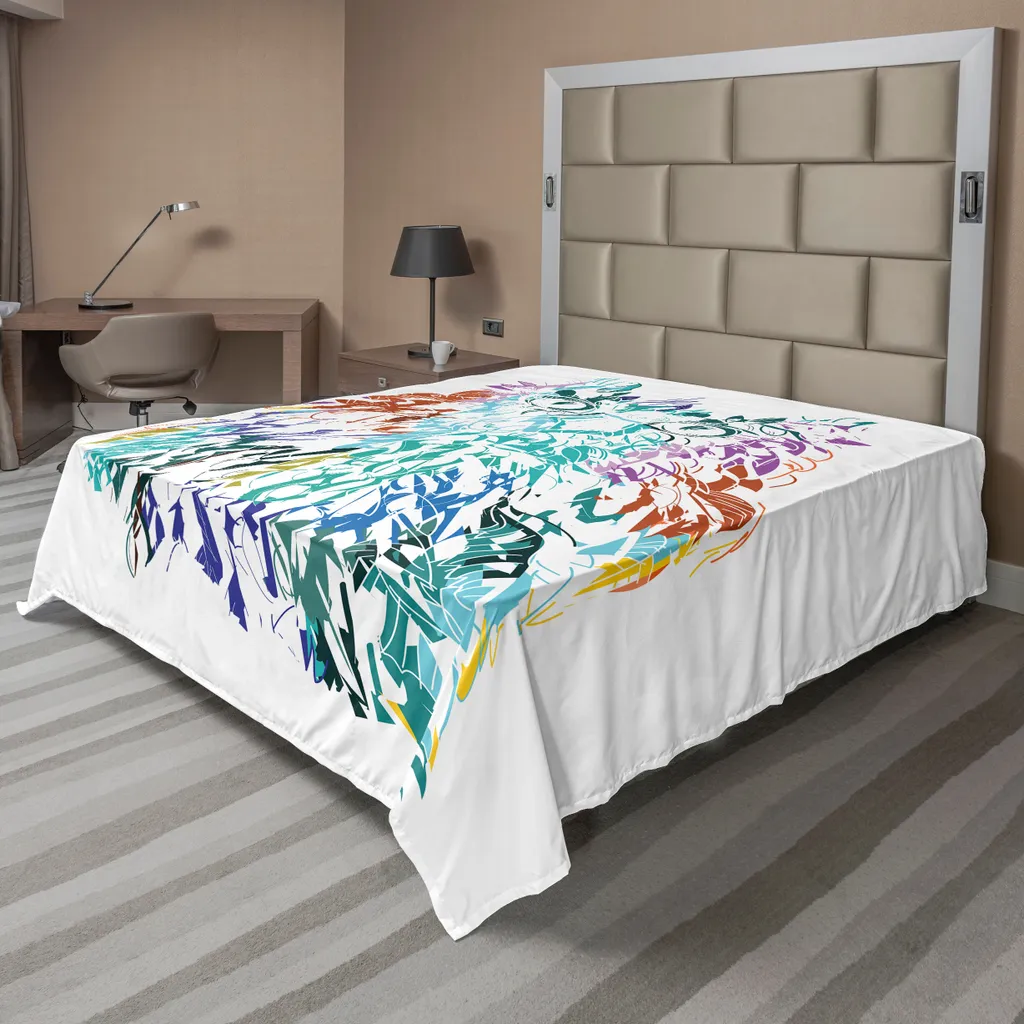 Drap de lit hibou anti-bouloche et infroissable, confort doux 266x260 cm