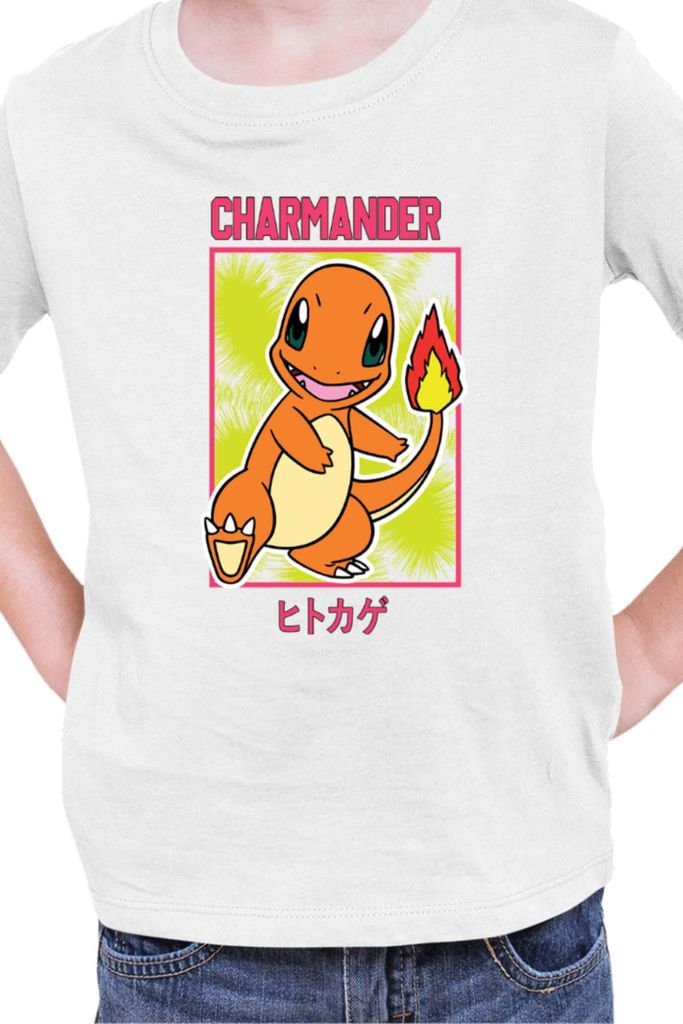 Kinder T-Shirt Japan Manga Anime Comics Pokemon 022, / Weiß