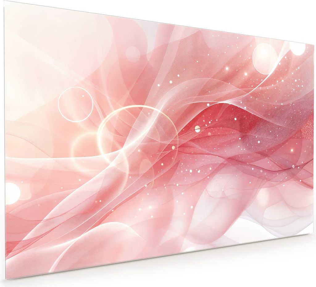 Küchenrückwand Spritzschutz Glas mit Motiv Abstrakte Wellen 40 x 40 cm