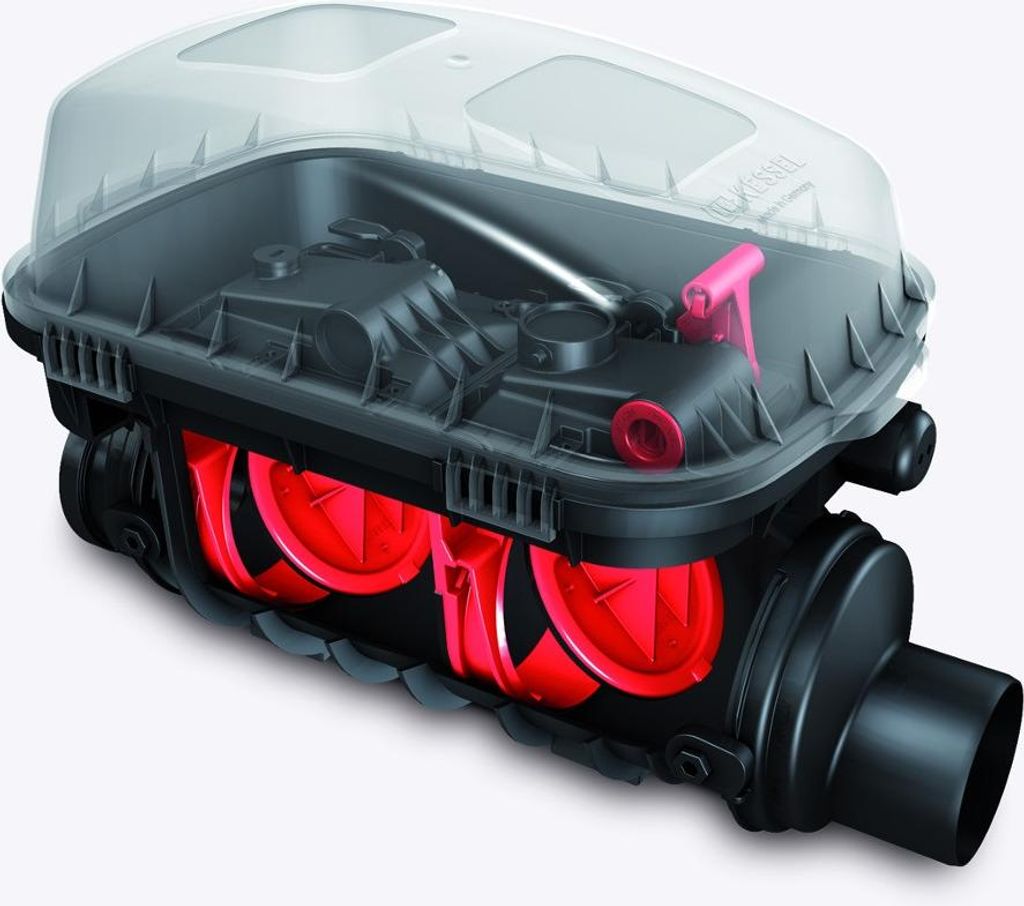 KESSEL 73125.10 - Rückstaudoppelverschluss Staufix SWA DN 125 für freiliegenden Einbau