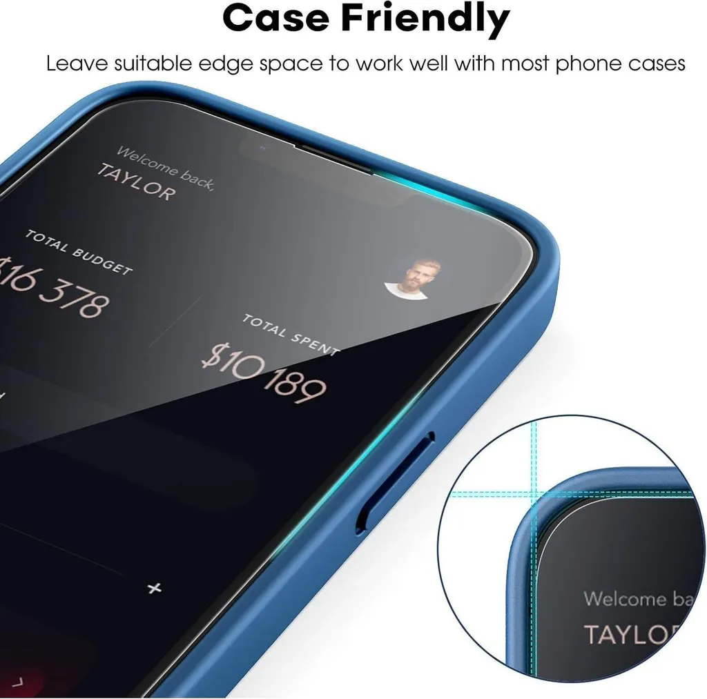 Anti-Casse Écran iPhone 13 Pro Max : Verre Trempé JETech 6,7" Pack de 3