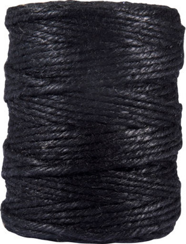 Jutegarn schwarz 6-fach Ø 6 mm 120 m