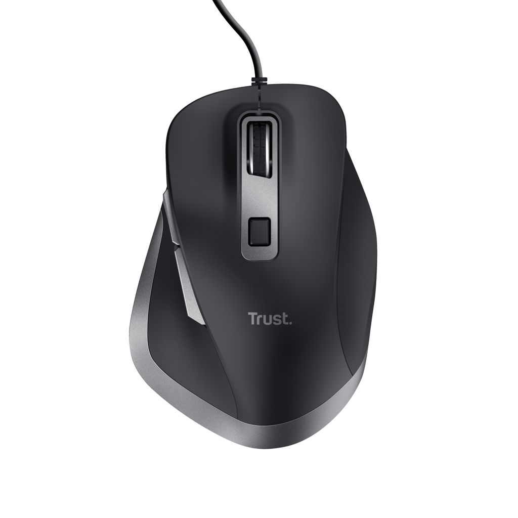 Trust Fyda, Pravoruké, Optický, USB Typ-A, 5000 DPI, Čierna Obrázok produktu 