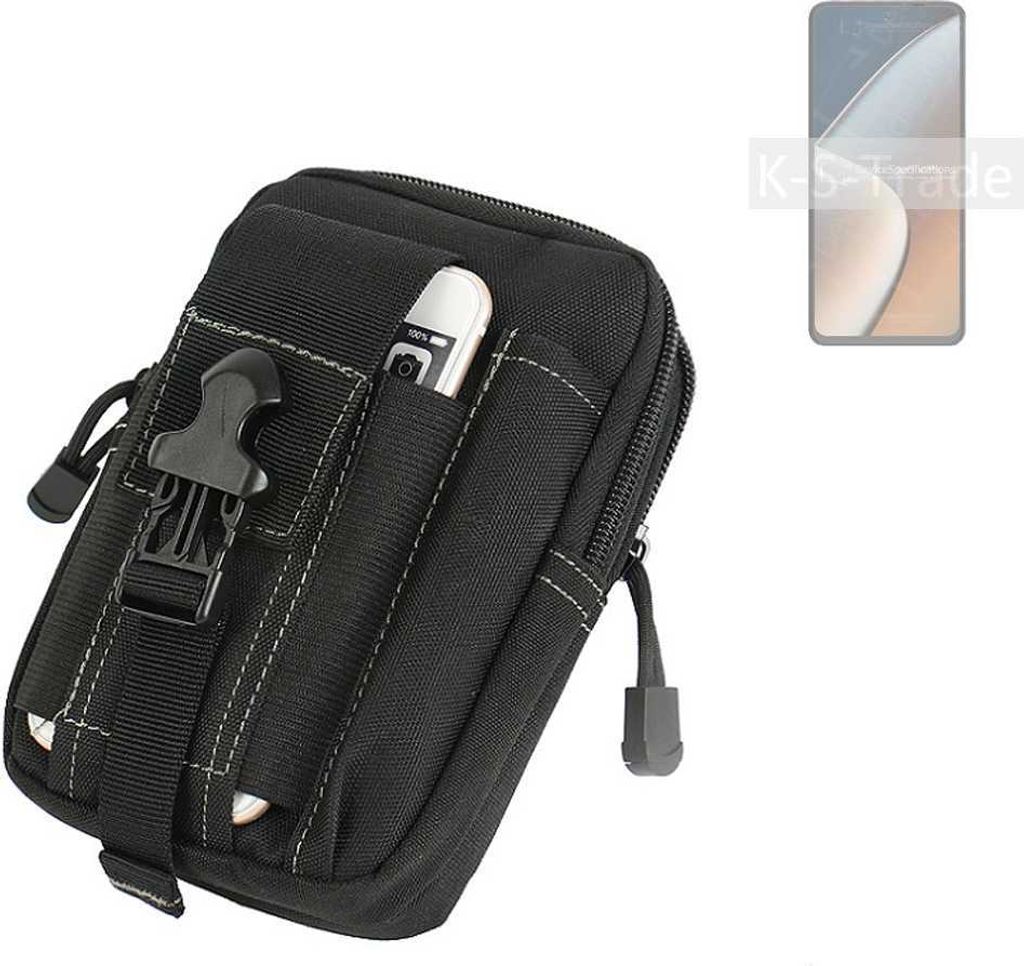 K-S-Trade Gürtel Tasche kompatibel mit HiSense Infinity H60 Zoom Gürteltasche Holster Schutz Hülle Handy Hülle Smartphone outdoor Handy-Hülle