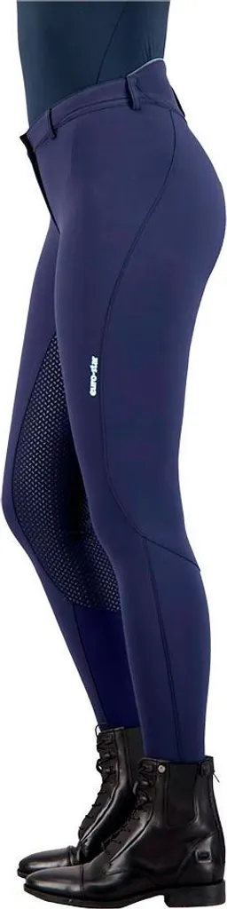 Pantalon d'équitation chaud femme doublé Euro-Star Snow Queen Marine - 4