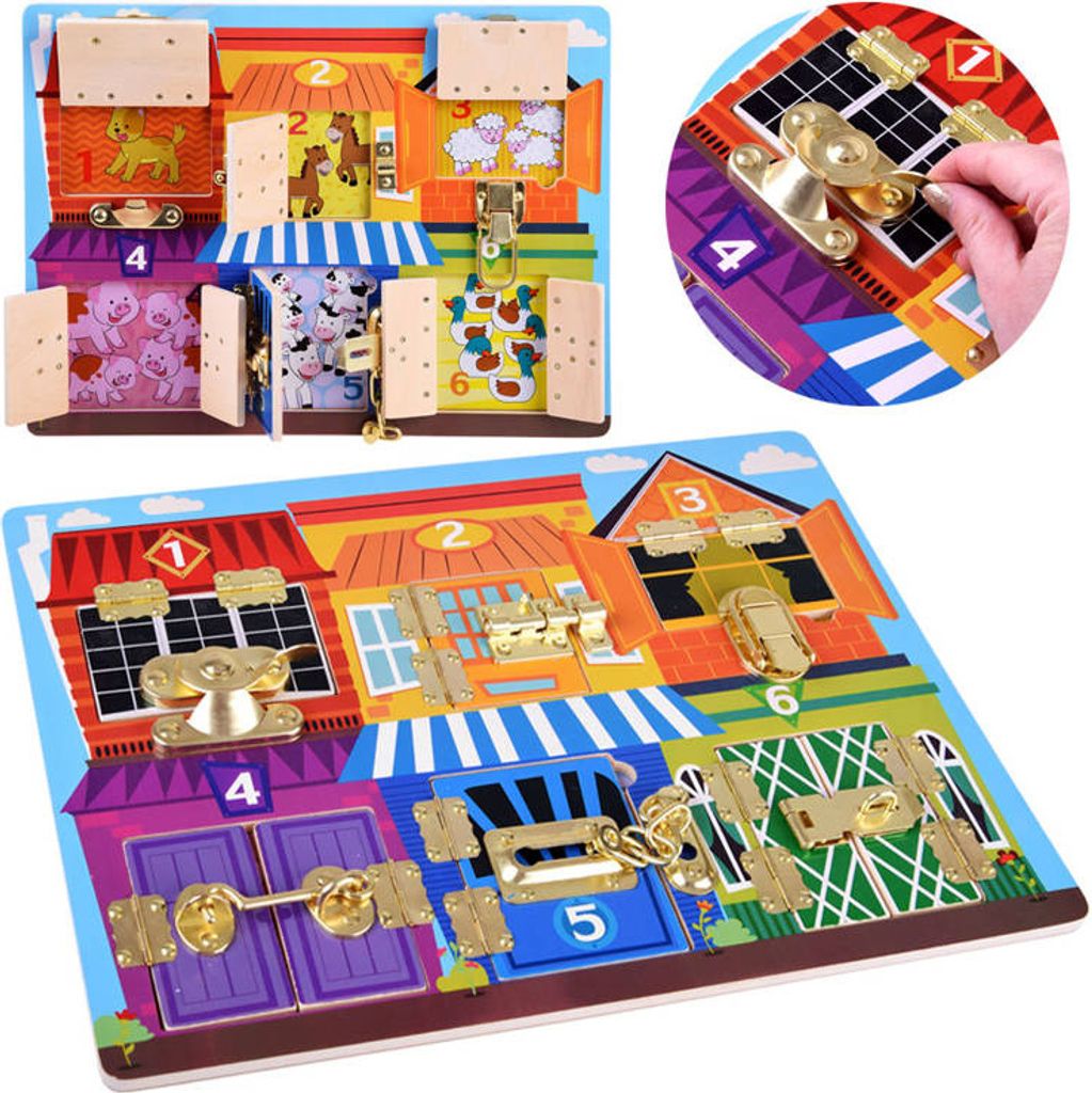 Sensorische Manipulationstafel ZA4133 Schlösser