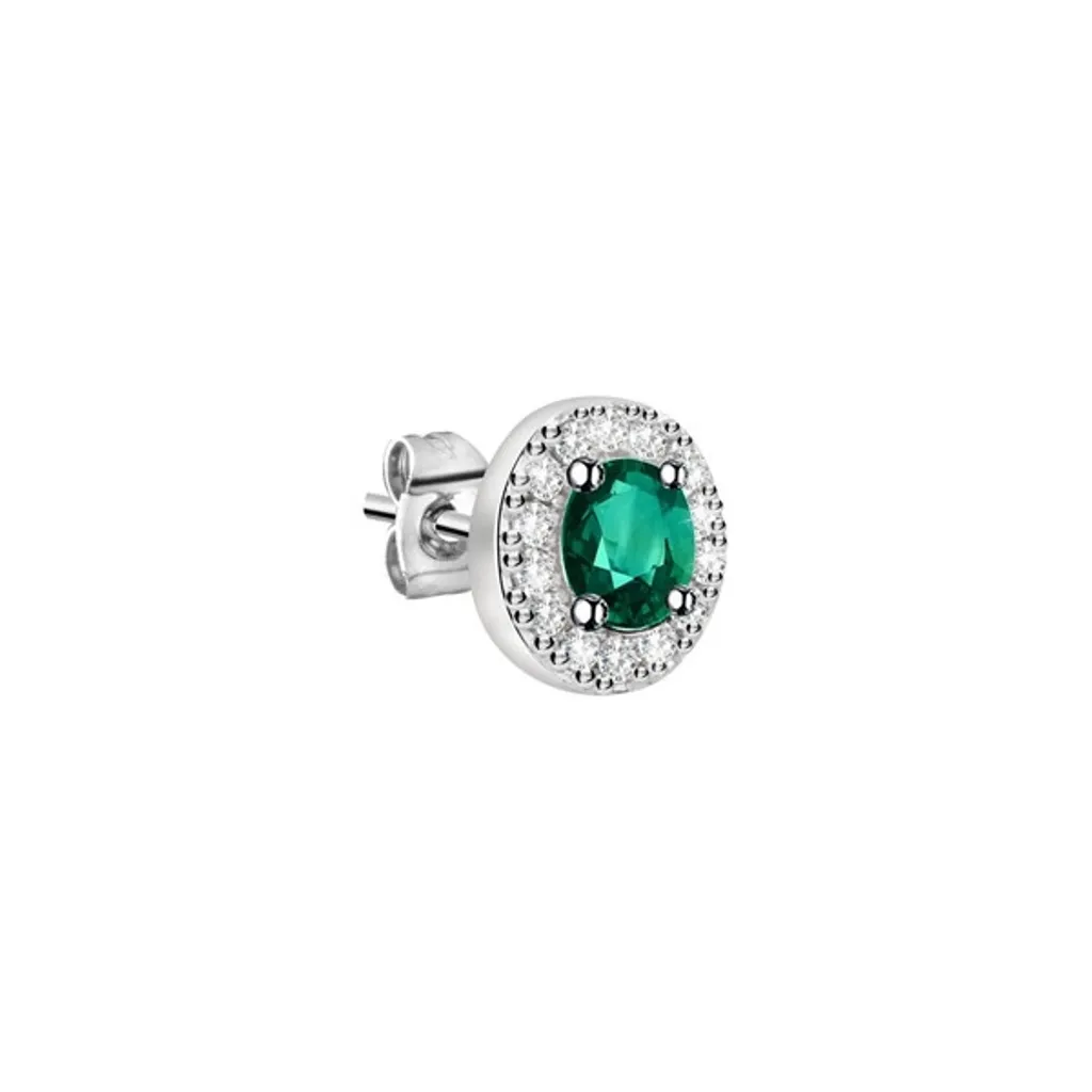 Orecchino Singolo La Petite Story LPS02ARQ14 con Pietra Verde - Acquista Online