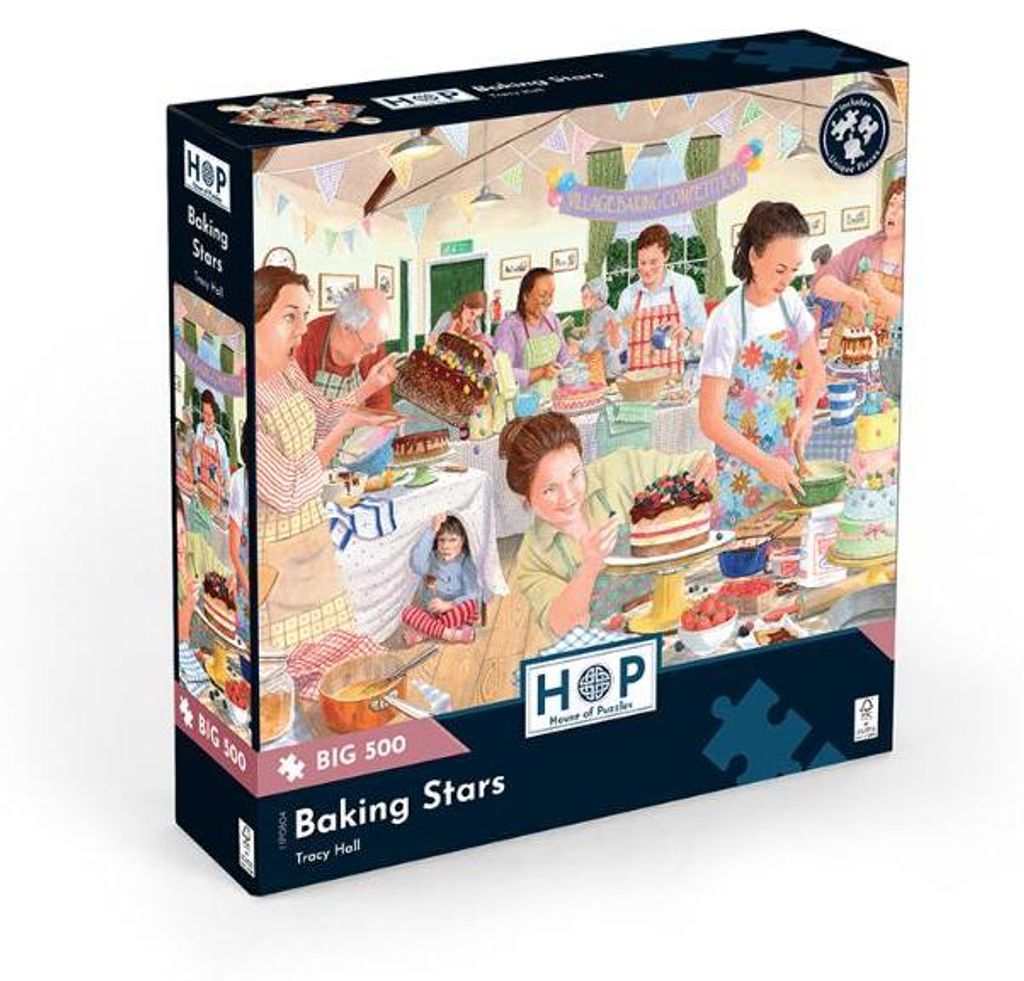 House of Puzzles Puzzle Baking Stars 500 XL Teile Puzzle Produktbild 