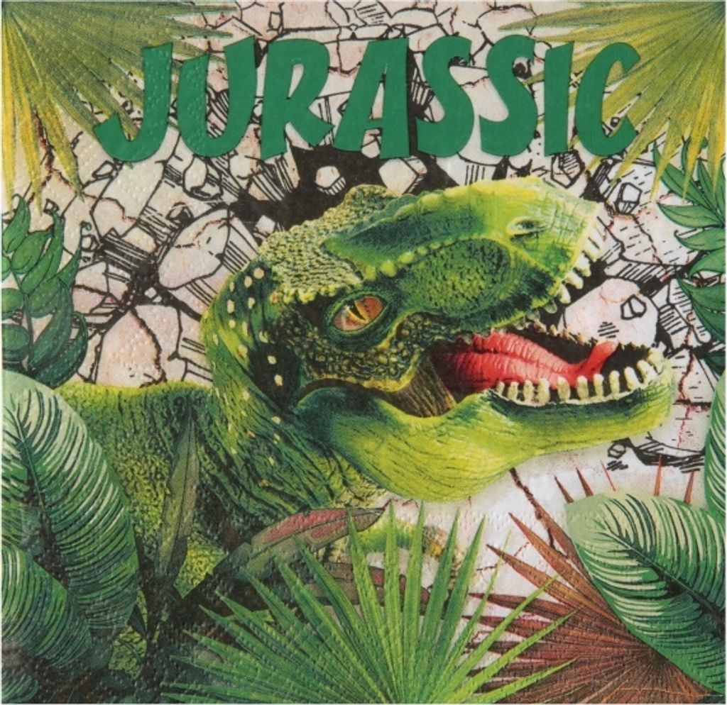 20 Servietten Dinosaurier Urzeit T-Rex