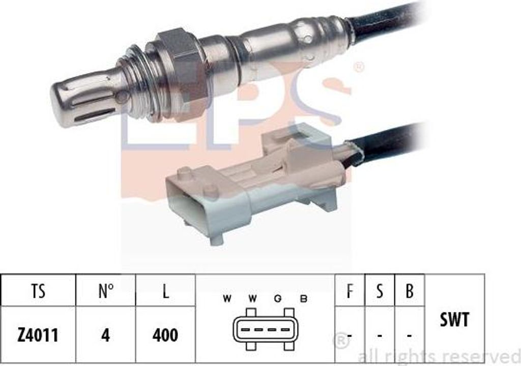 EPS 1.997.069 Lambdasonde OE 16287S kompatibel mit Berlingo, Saxo, Xsara, ZX, 106, 206, Partner