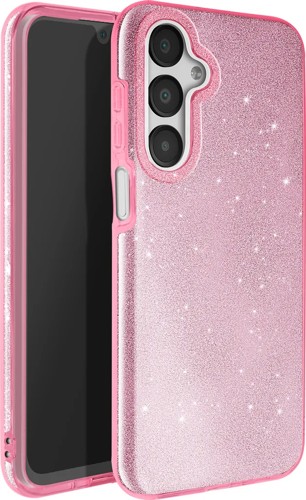 Custodia Antiurto Avizar Samsung Galaxy A16 Rosa Chiaro Scintillante