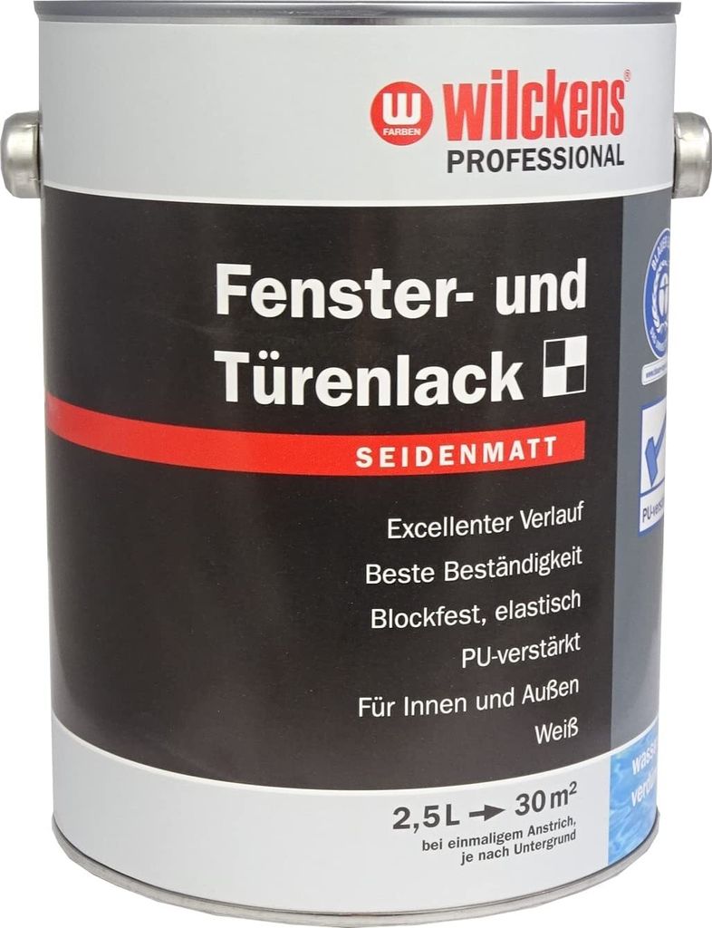 Wilckens Professional Fenster- & Türenlack seidenmatt, 2,5 Produktbild 