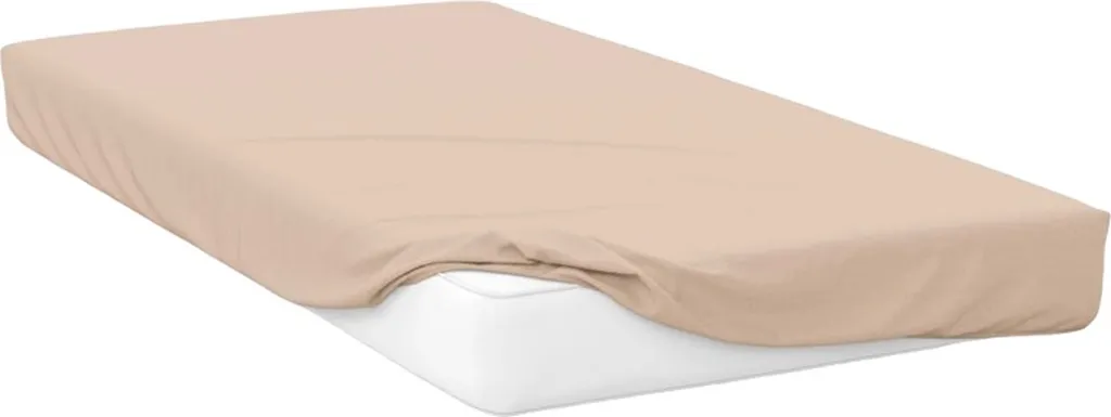 Drap-housse Kingsize coton égyptien crème : confort 400 fils Belledorm