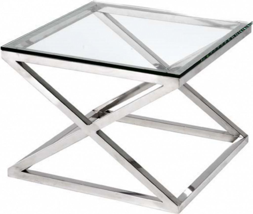 Casa Padrino Luxus Art Deco Designer Beistelltisch 65 x 65 x H. 49 cm - Luxus Qualität