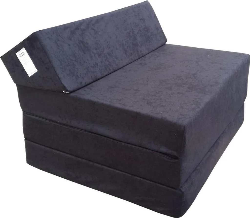 Matelas camping pliant transportable pour voyage, van et lit d'appoint