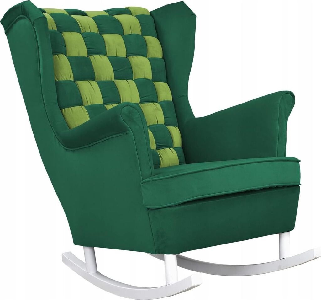 Family Meble Schaukelsessel Carol Duo Relaxsessel Skandinavisch Bequemer Ohrensessel Loungesessel Fernsehsessel Für Wohnzimmer Schlafzimmer (AM 06...