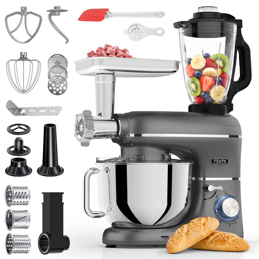 Fentic Robot da Cucina 6-in-1 – Impastatrice, Mixer, Food Immagine del prodotto 