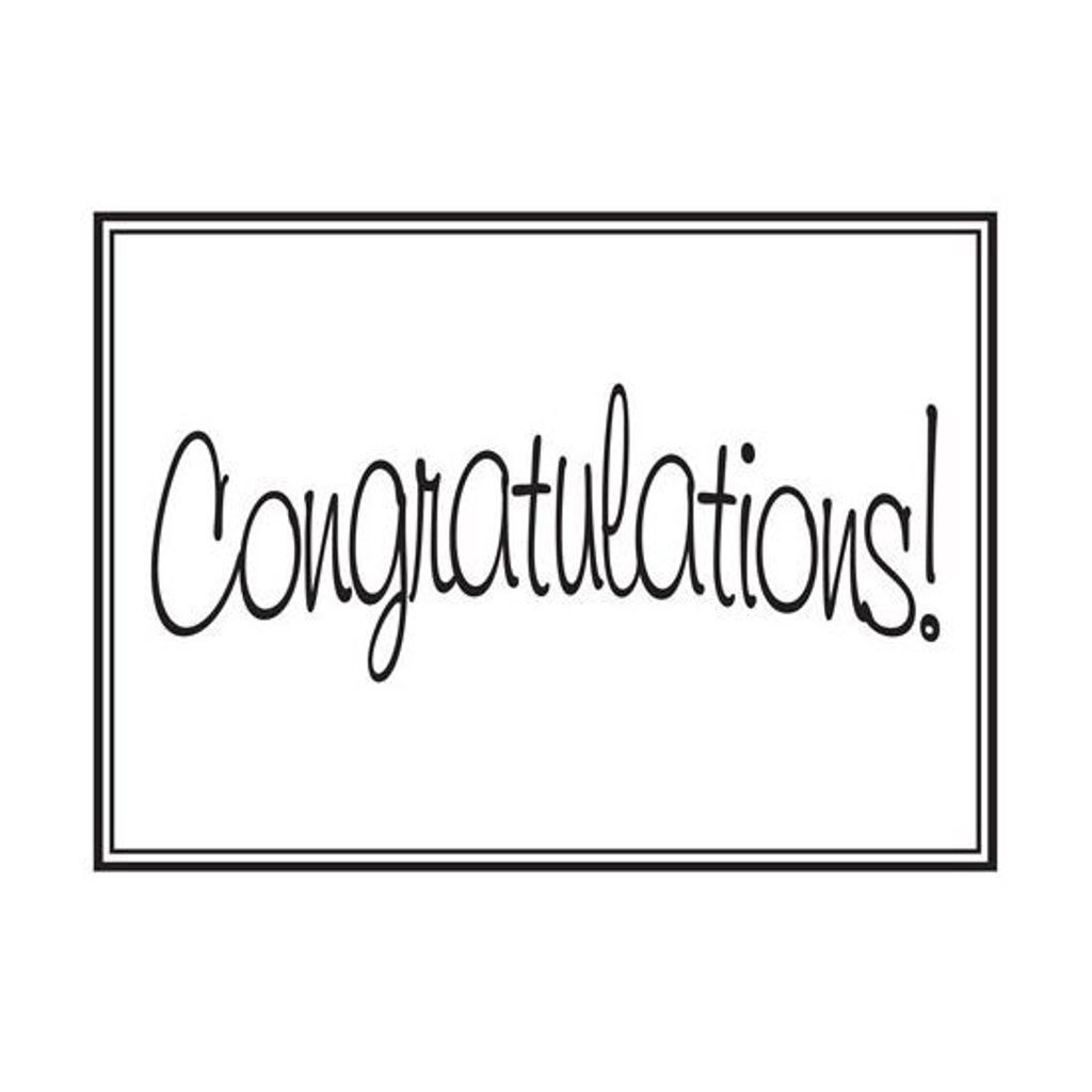 Darice Embossing-Prägeschablone congratulations 14,6x10,8cm