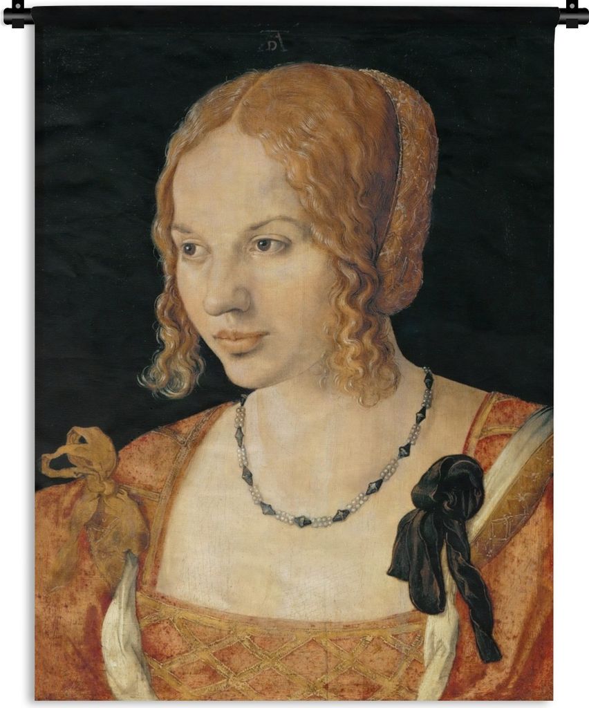 MuchoWow Wandteppich Wandbehang Bildnis einer jungen Venezianerin - Gemälde von Albrecht Dürer 150x200 cm Tapisserie Dekoration Wandtuch - Wand...