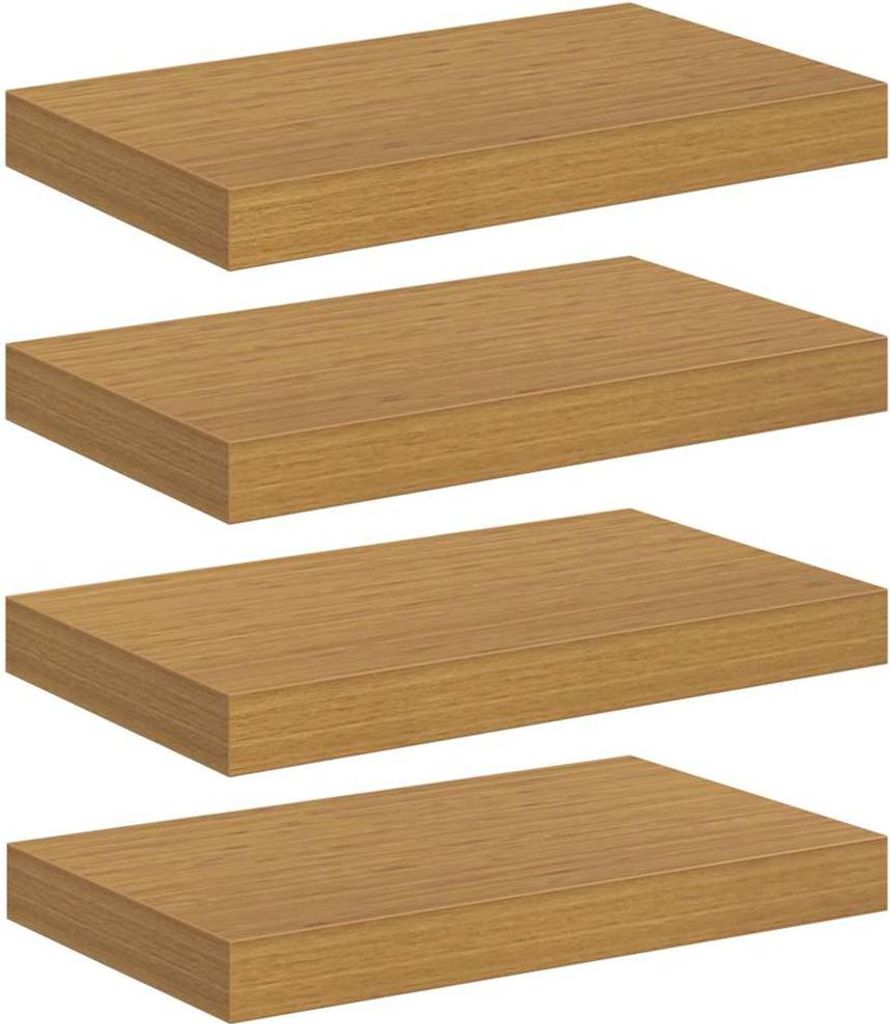 vidaXL Wandregal 4 pcs Beige 40 x 23,5 x 4 cm Holzwerkstoff