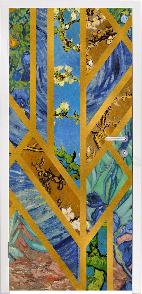 MuchoWow Türtapete Selbstklebende Türfolie Kunst - Vincent van Gogh - Alte Meister 90x205 cm Türposter Türaufkleber Klebefolie Türklebefolie...