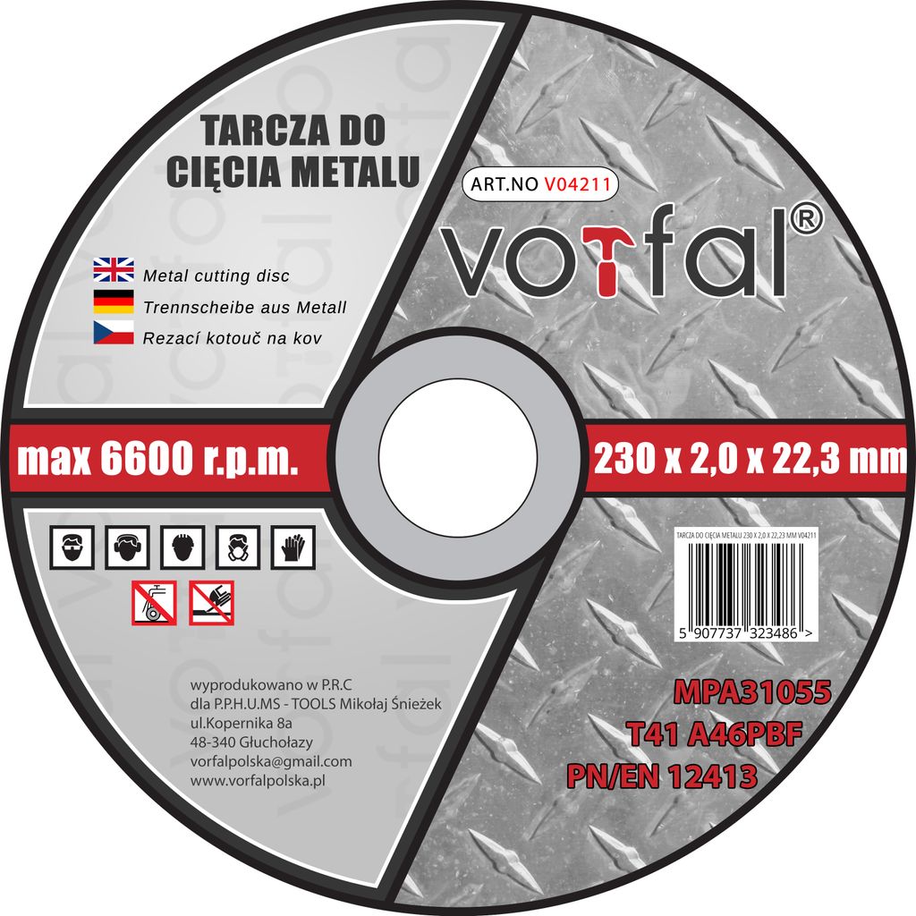 Trennscheiben 230 x 2.0 mm Metall 10x Stahl Edelstahl Vorfal