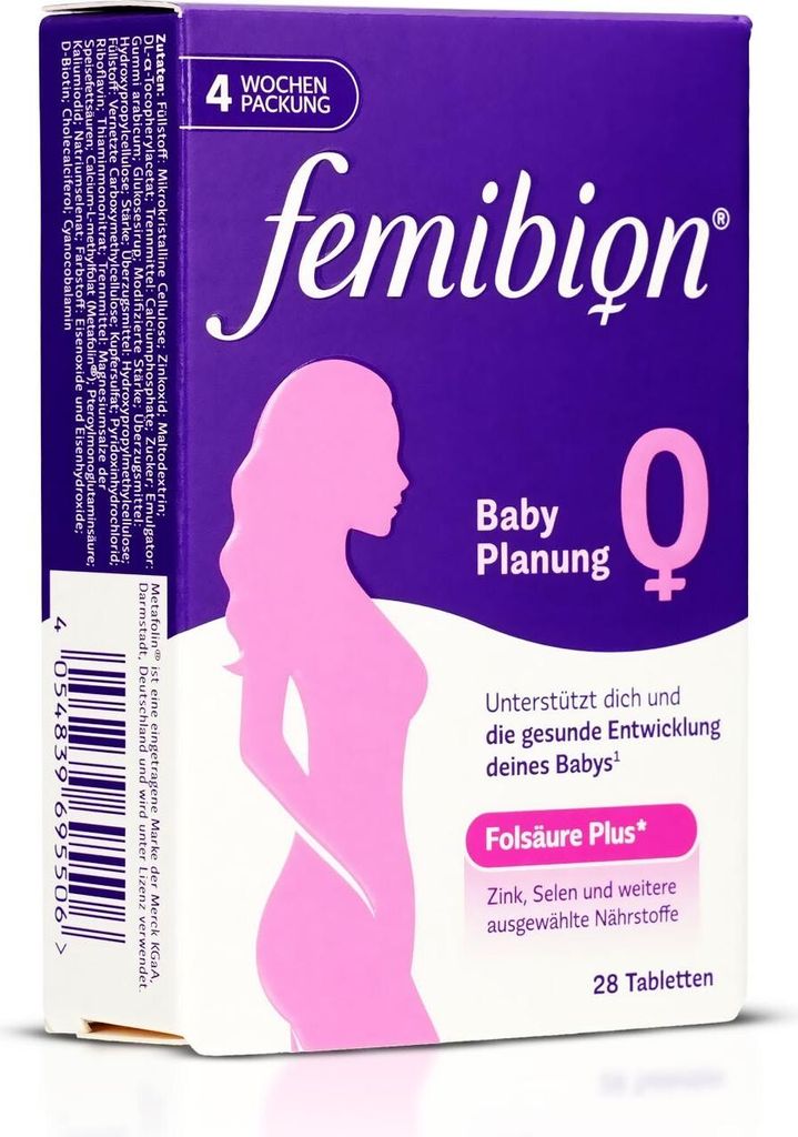 Femibion 0, tabletas para la planificación del embarazo, 28 Imagen del producto 