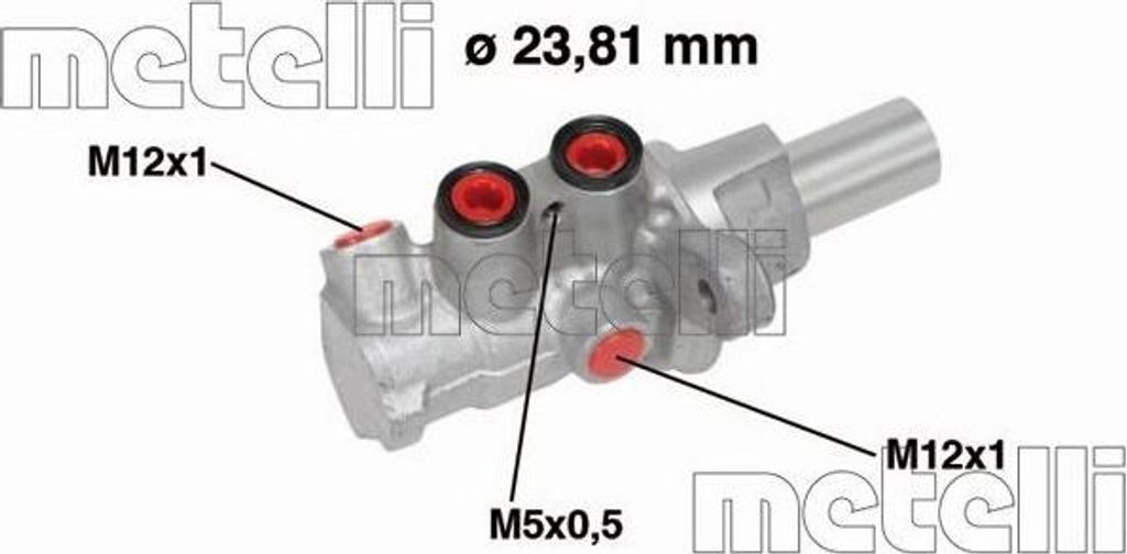 METELLI 05-0749 Bremszylinder Hauptbremszylinder für NISSAN Qashqai / Qashqai +2 I (J10, NJ10) Qashqai / Qashqai+2 I Van (J10, JJ10E)