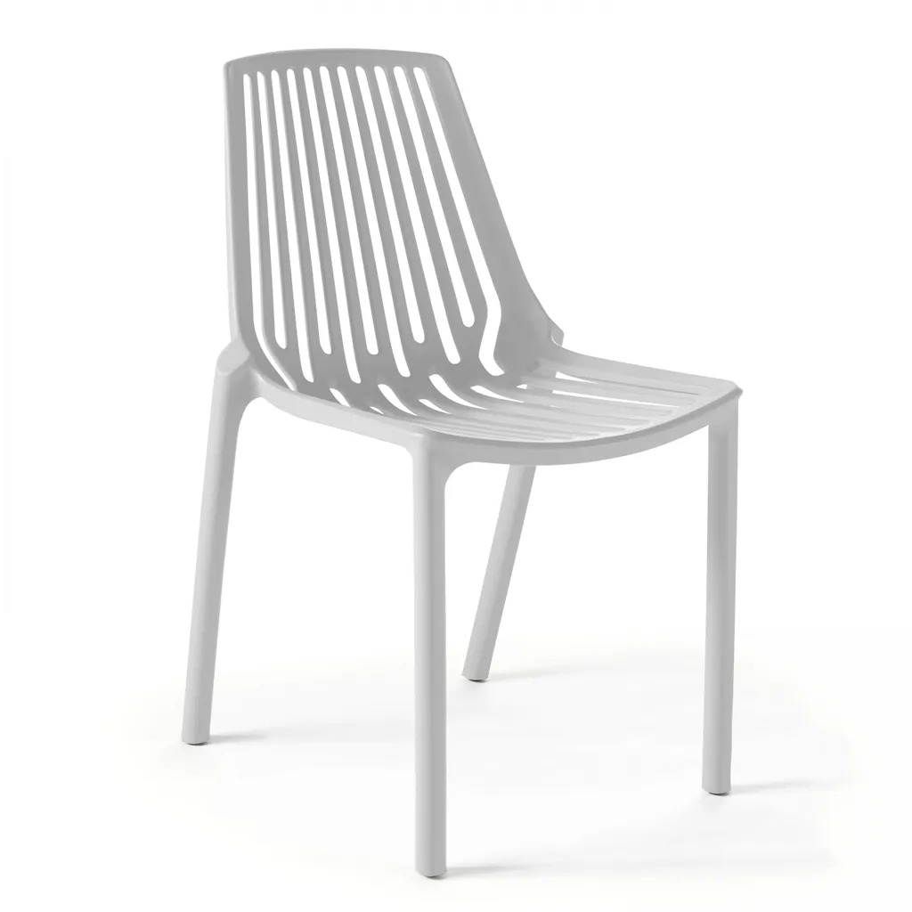 Poltrona da Giardino Paris Oviala | Design Traforato Bianco Moderno