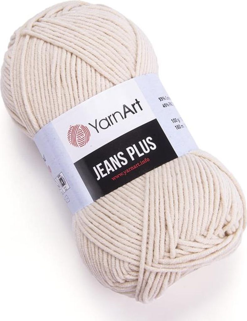 YarnArt Jeans Plus příze 100 g / 160 m - barva 05 světle Obrázek produktu 