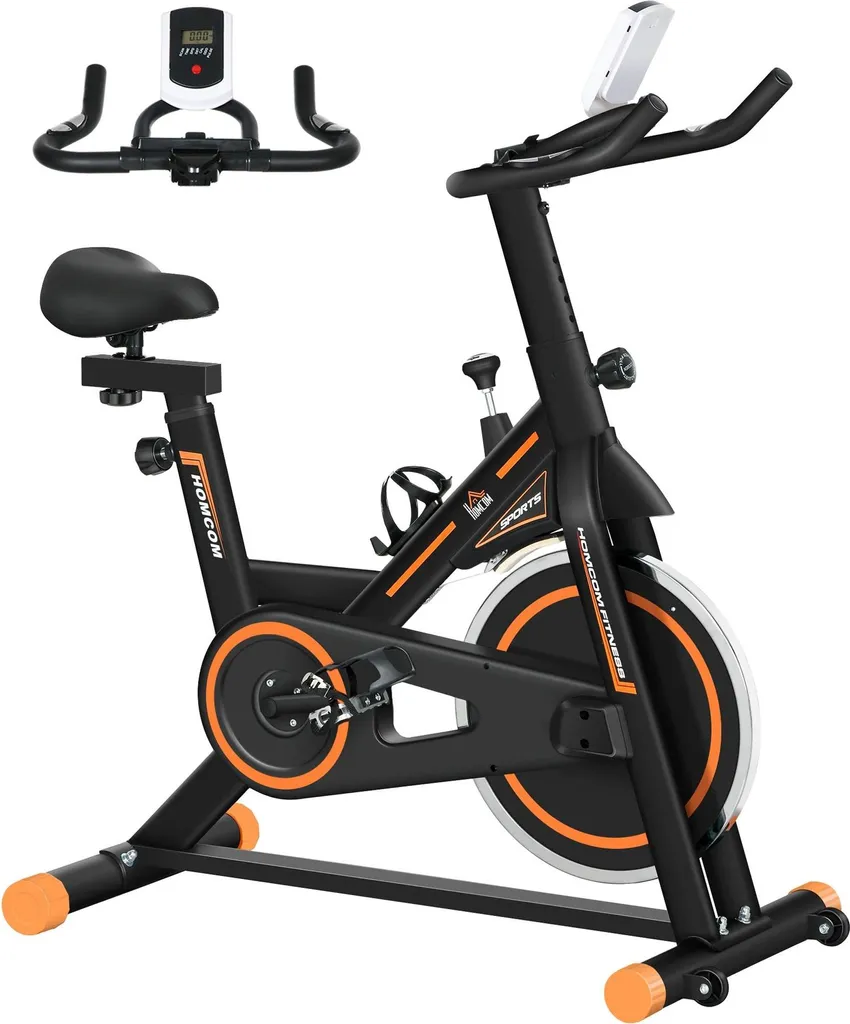 Vélo d'exercice ergonomique roue 8 kg pour préserver le dos
