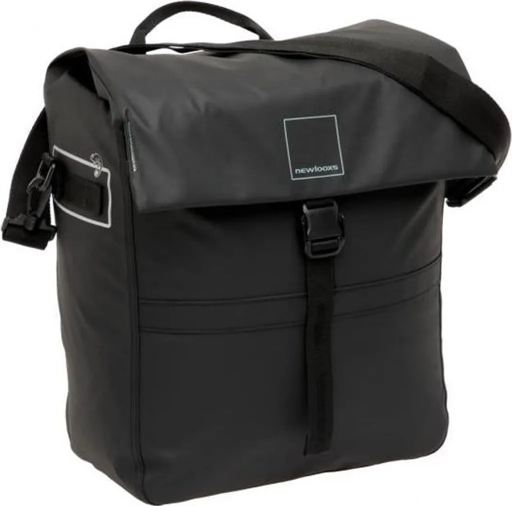 Sacoche vélo bandoulière New Looxs Leeds noir pour guidon étanche