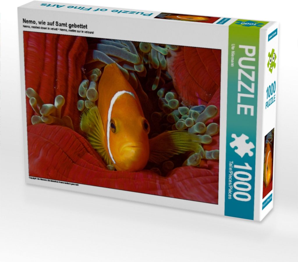 CALVENDO Puzzle Nemo, wie auf Samt gebettet 1000 Teile Puzzle quer | 1000 Teile Lege-Größe 64x48cm Foto-Puzzle für glückliche Stunden