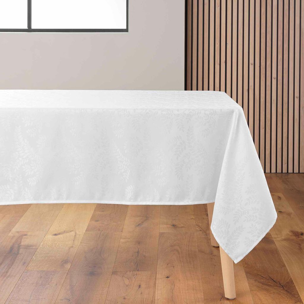 Tischdecke mit silbernem Muster, DORIANE, 140 x 240 cm