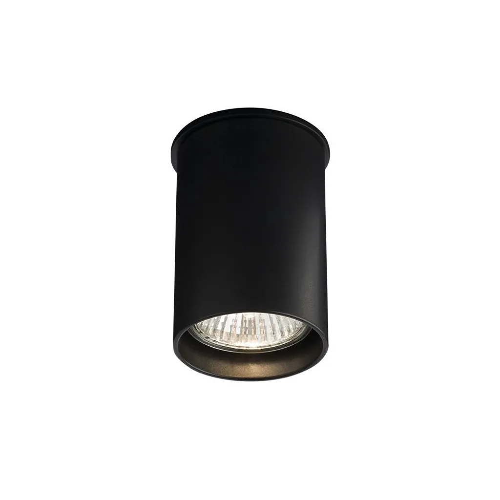 Plafonnier spot noir en métal orientable ARIDA Shilo pour ampoule GU10