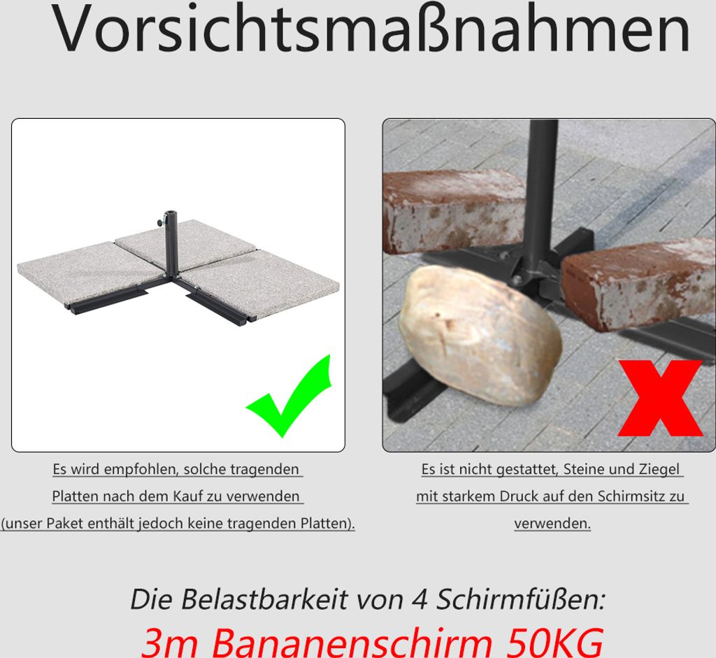 LZQ ALU Sonnenschirm Gartenschirm Ø300cm Terrassenschirm Produktbild 9