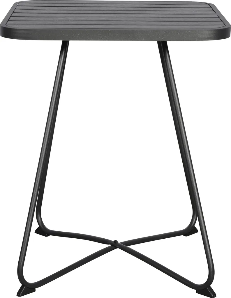 Table d'appoint balcon Annie noir Ø58 cm pour café et détente en plein air