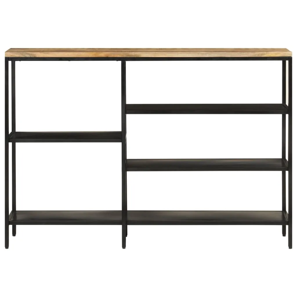 Console Étroite en Bois de Mangue et Fer - Idéal Petit Espace 110x30cm