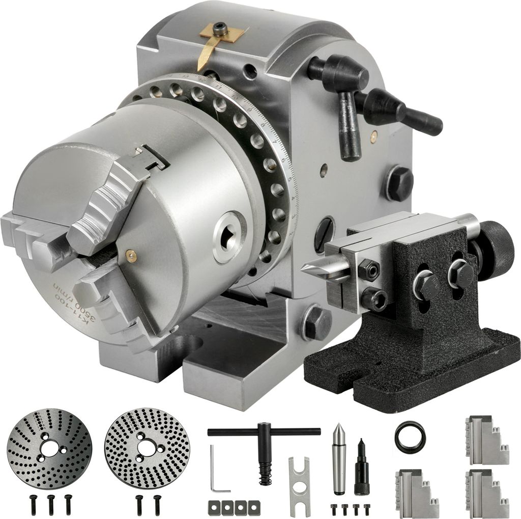 SucceBuy 4-Zoll-Indexierkopf zum Fräsen, 100 mm, Produktbild 