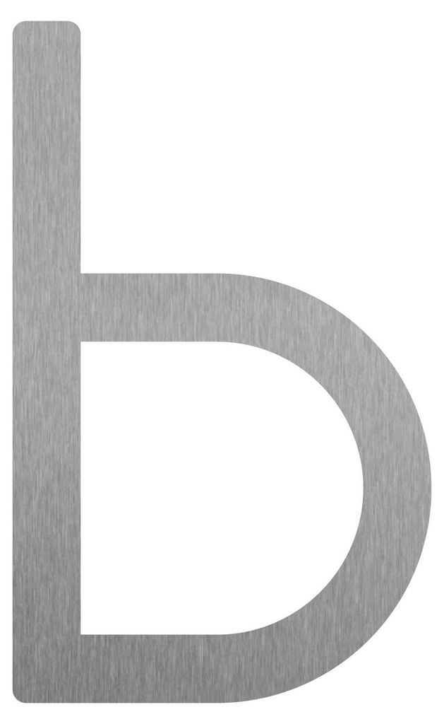 Buchstabe modern ''b'' - 200 mm aus Edelstahl