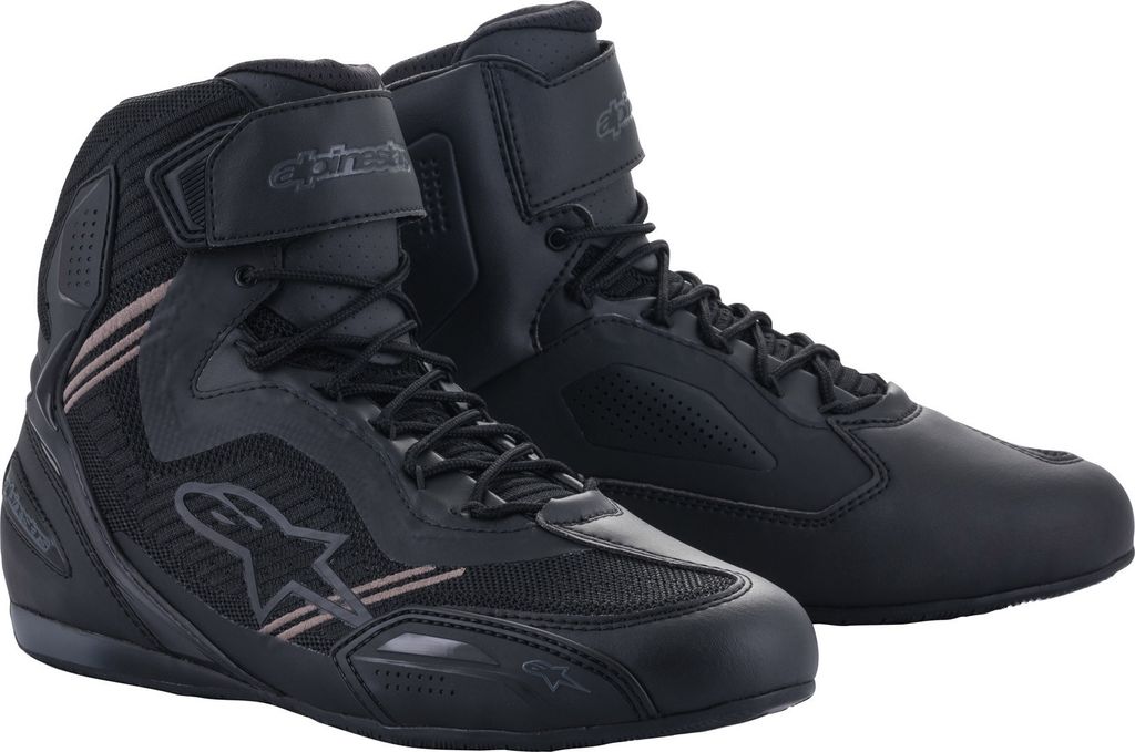 Alpinestars Faster 3 Rideknit Motorradschuhe, schwarz/anthrazit, 8 (40.5)