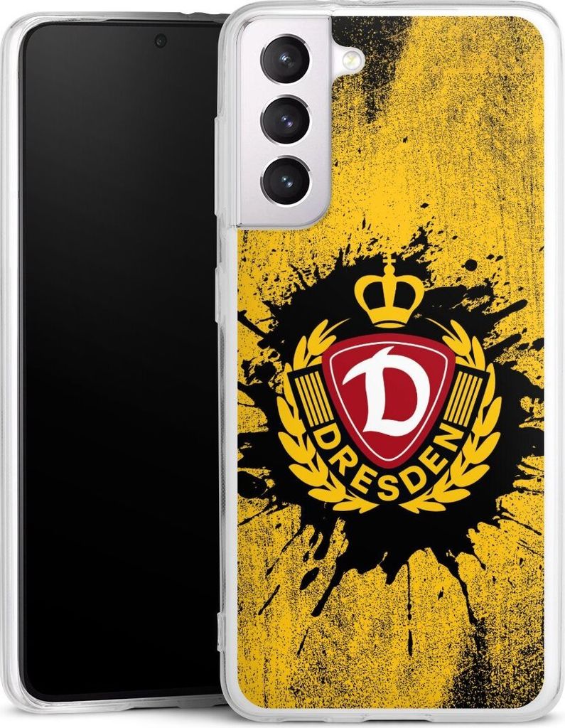 DeinDesign Handyhülle für Samsung Galaxy S21 5G Silikon Hülle Case Smartphone Schutzhülle Fußball Offizielles Lizenzprodukt SG Dynamo Dresden