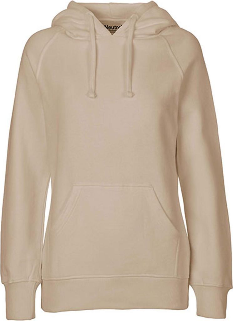 Neutral O83101 | Damen Hoodie / Kaputzenpulli / 100% Fairtrade-Baumwolle - Farbe: Sand - Größe: M
